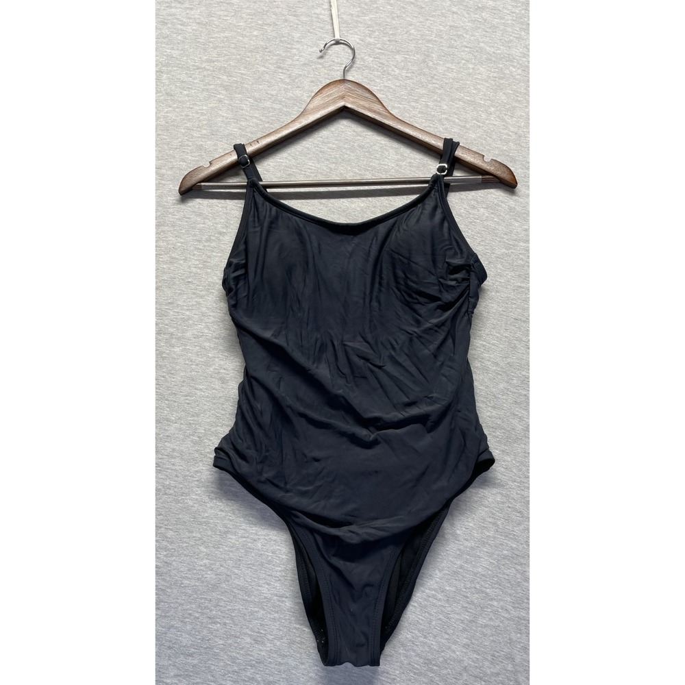 Hurley One Piece Swimsuit Womens Medium Black Adjustable Straps Beach Swimwear